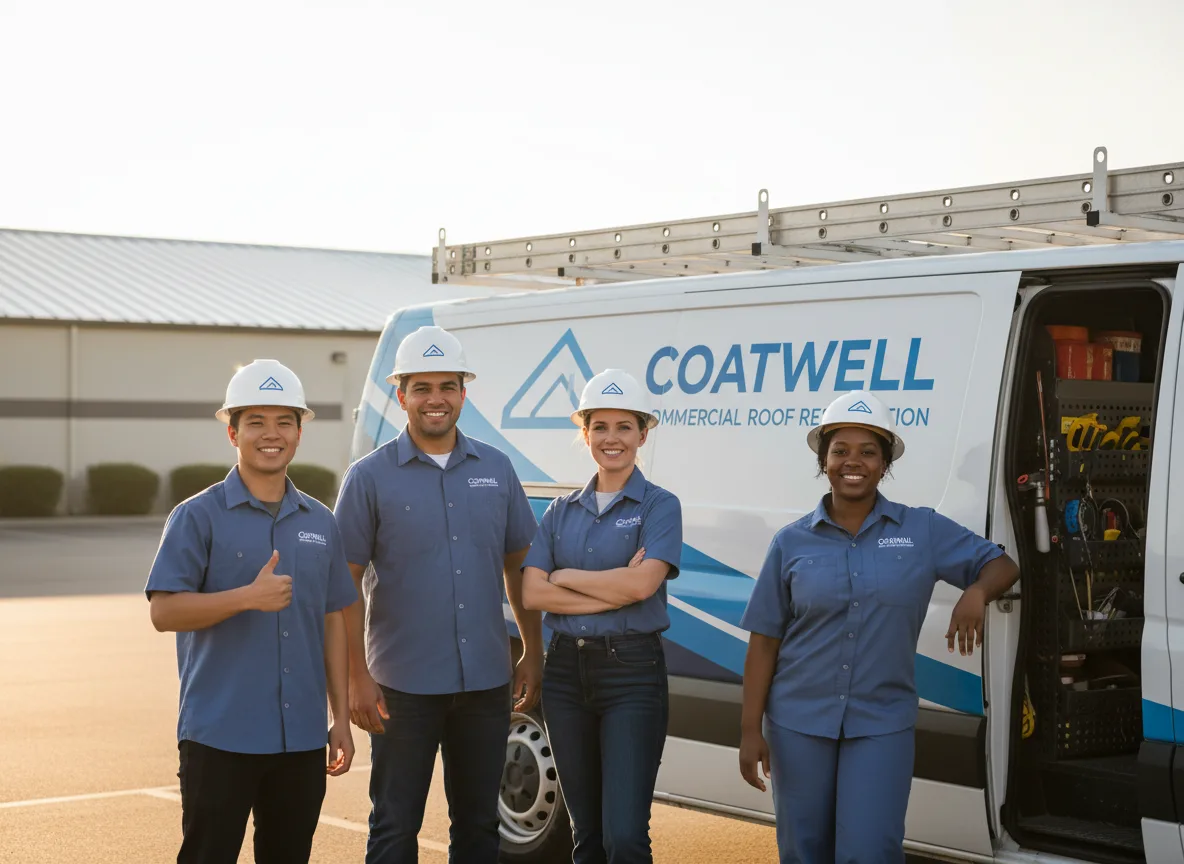 Commercial roof coating company in Harristown, IL